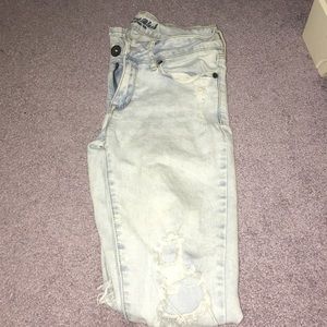 Pac sun light wash ripped jeans
